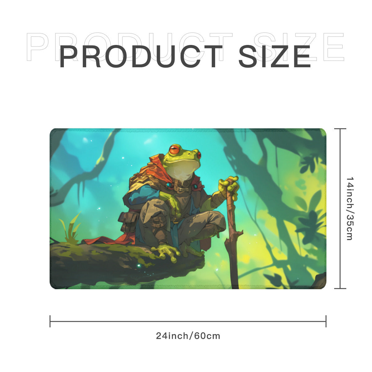 Frog, Rainforest Ranger Standard Playmat, Stitched (24x14)