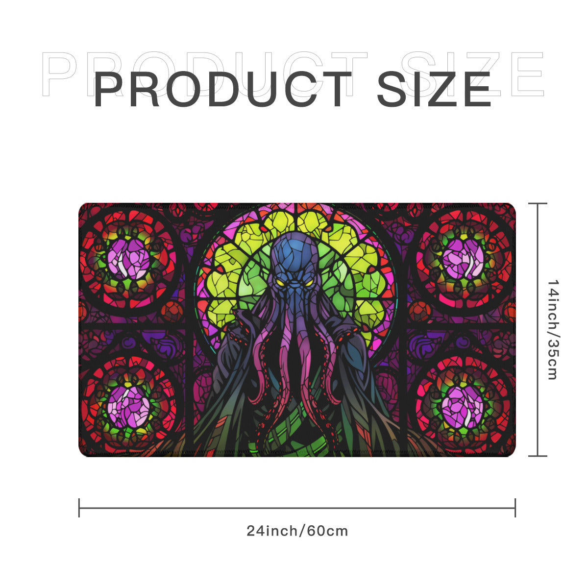 Mindflayer of Stained Glass Standard Playmat, Stitched (24x14)