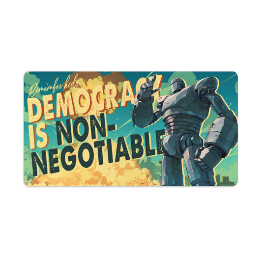 Nuclear-Powered Democracy Robot Standard Playmat (24x14)