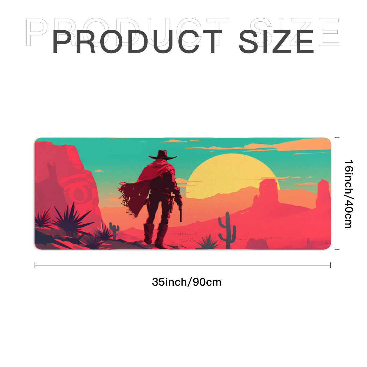 Pistolero Sunrise XL Playmat (35x16)