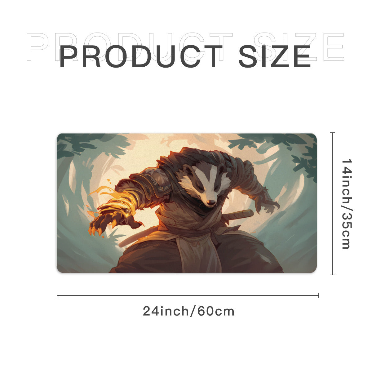 Firestarter Ninja Badger Standard Playmat (24x14)